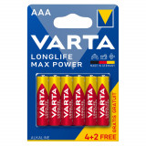 Baterii Alcaline AAA LR3 1.5V Varta Max Power Blister 6