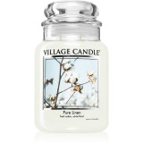 Village Candle Pure Linen lum&acirc;nare parfumată (Glass Lid) 602 g