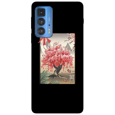 Husa compatibila cu Motorola G20 model Sakura tree, Silicon, TPU, Viceversa foto