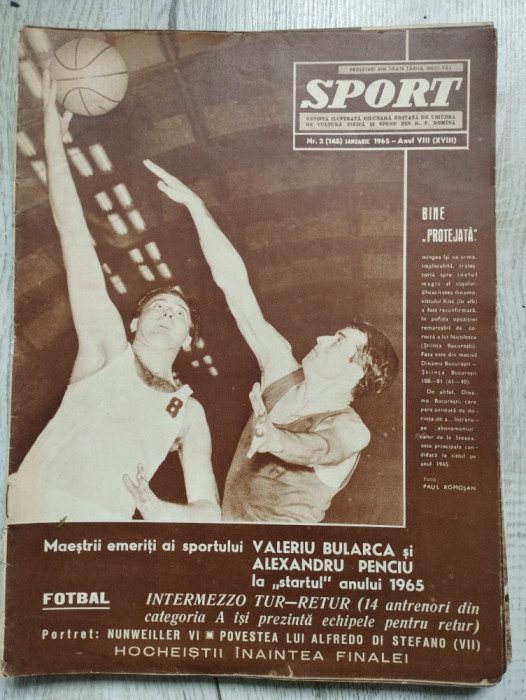 Revista SPORT nr. 2 (145) - Ianuarie 1965 - Mihaela Penes