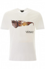 Tricou barbat Versace, Versace medusa biggie t-shirt A85158 A228806 A1001 Alb foto
