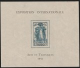 Togo Colonii franceze 1937 - Omnibuse , Expozitia Mondiala Paris , colita nedantelata , MNH , Mi.113, Organizatii internationale, Nestampilat
