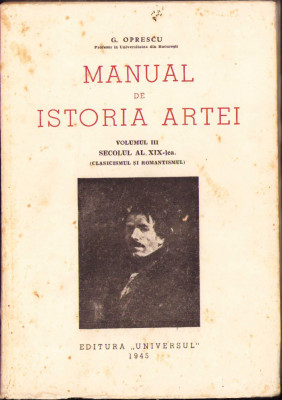 HST C6655 Manual de istoria artei volumul III 1945 Oprescu foto