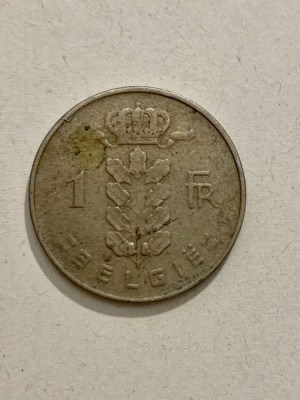Moneda 1 FRANC - Belgia - 1961 - KM 143.1 (137) foto