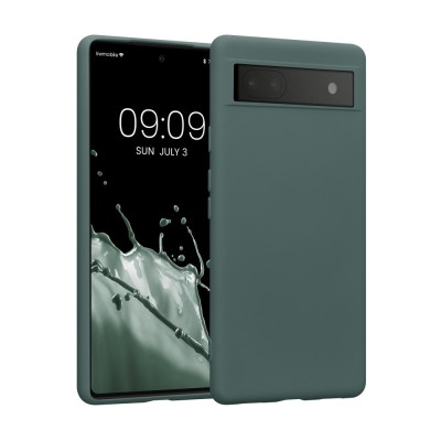 Husa Kwmobile pentru Google Pixel 6a, Silicon, Verde, 58053.171 foto