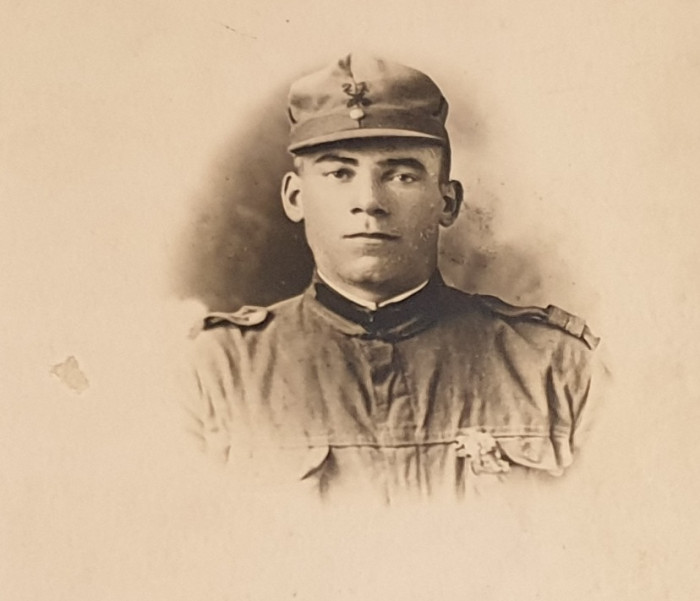 Fotografie veche anii 1920 - Militari - Subofiter in uniforma