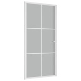Cumpara ieftin Usa de interior, 102,5x201,5 cm, alb, sticla mata si aluminiu