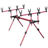 Rodpod lansete Baracuda RX5-4, 4 posturi, reglabil, ajustabil pe lungime si inaltime