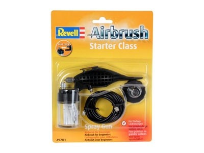 Aerograf pentru vopsit machete cu aer comprimat foto