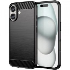 Husa pentru Apple iPhone 16, OEM, Carbon, Neagra foto