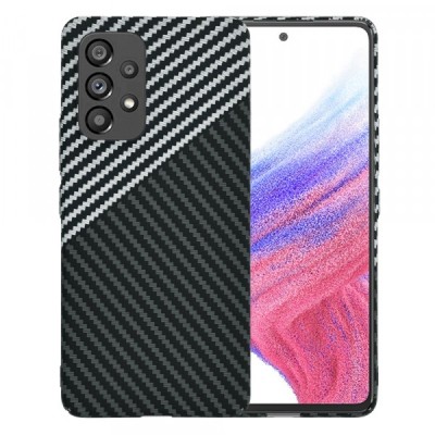 Husa pentru Samsung Galaxy A53 5G A536, Techsuit, Carbonite FiberShell, Gri foto