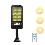 BZRSH Lampa Solara 160 LED Senzor Miscare Telecomanda 8 Ore Autonomie Exterior