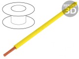 Cablu Cu 0,14mm2 PVC Galben 100m