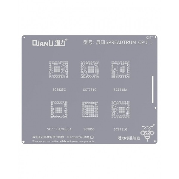 Sita BGA QIANLI QS27 pentru CPU Spreadtrum 1 Series