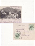 Sinaia (clasica) -Vedere generala- cp mini, liliput, clasica, rara, Circulata, Printata