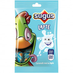 Caramele cu Lapte Sugus, 75 g, Caramele Moi cu Lapte Sugus, Caramele Moi Lapte Sugus, Caramele Lapte Sugus, Bomboane Gumate Sugus Lapte, Bomboane Sugu