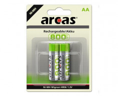 Set 2 Acumulatori R6, AA, 800mAh, Arcas - 201363 foto