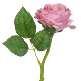 Floare Artificială, Trandafir, Lungime 30 cm, Culoare Lila, Oem