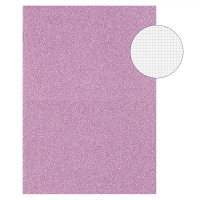 Caiet Matematică A5, Copertă Fucsia Glitter, 40 File foto