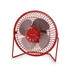 Ventilator de birou Esperanza, alimentare USB, 2,5W, rosu