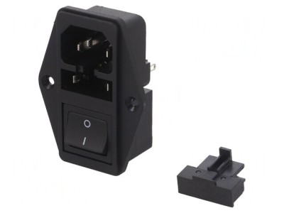 Conector de Alimentare AC 10A 250V IEC 60320 foto