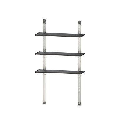 Set rafturi metalice cu 3 rafturi 100 cm foto