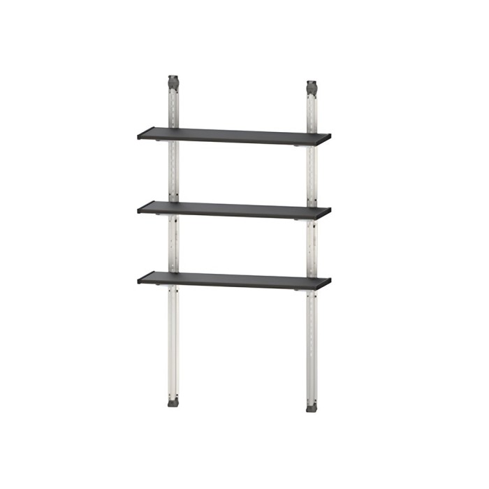 Set rafturi metalice cu 3 rafturi 100 cm