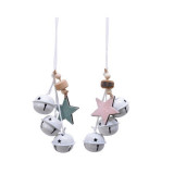 Decoratiune - Iron Bell Bundle with Star - mai multe culori | Kaemingk