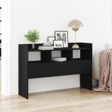 Bufet Negru din Stejar 105x30x70 cm Lemn