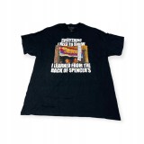 Tricou bărbătesc SPENCER&amp;#039;S XL, g&acirc;t rotund, negru
