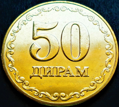 Moneda exotica 50 DIRAM - TADJIKISTAN anul 2022 *cod 1585 B = UNC foto
