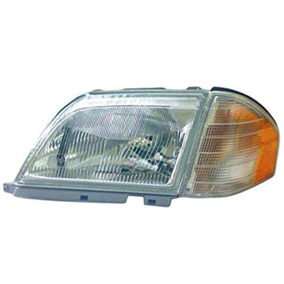 Far Mercedes Benz Clasa SL R129 09.1994-09.1995, partea Dreapta, pneumatic, tip bec H4, cu motoras, cu semnalizare alba, MAGNETI MARELLI foto