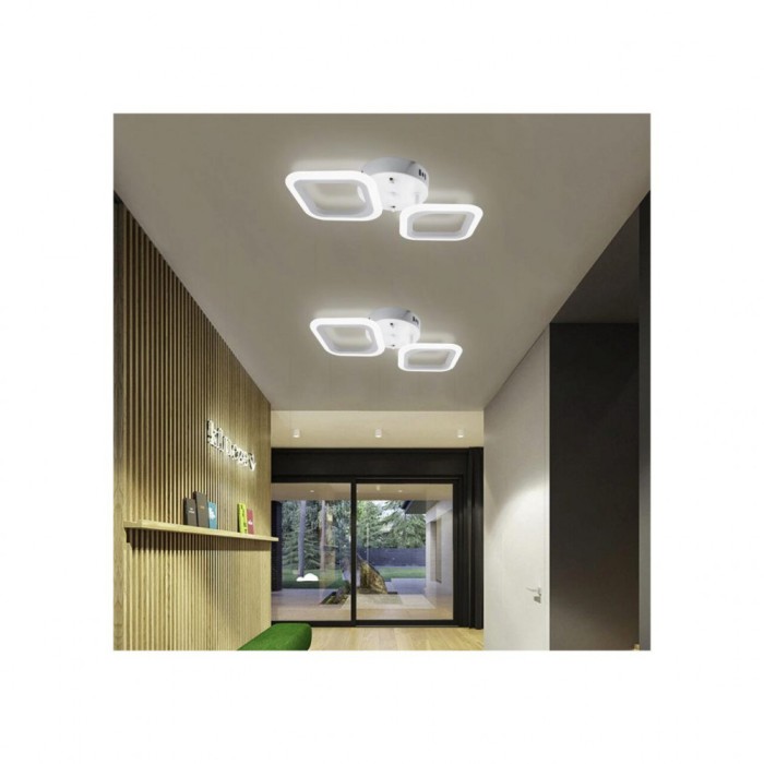 Lustra LED Dhara 36W 4000K alb acril IP20 LL1606AL