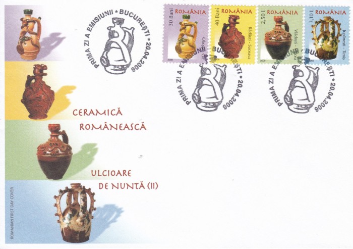 2006 LP 1717 CERAMICA ROMANEASCA II SERIE/PLIC PRIMA ZI A EMISIUNII TIRAJ 550