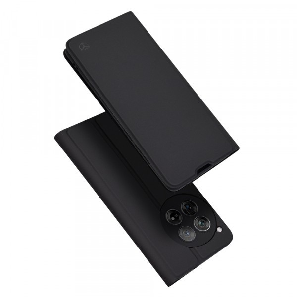 Husa pentru OnePlus 12, Techsuit, Magskin Book, Neagra