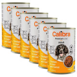 Calibra Dog Premium Adult with Chicken &amp;amp; Liver 6 x 1240 g
