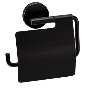 Suport hartie iginica Easy Home, 15 x 14 x 5.5 cm, negru, metal foto