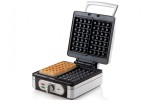 Cumpara ieftin Aparat Vafe Domo DO9047W/N, 1400W, Inox, Antiaderent, Control Temperatura, Argintiu - Resigilat