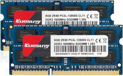 Memorie RAM SODIMM Kuesuny 2X8GB DDR3L 1600 MHz foto