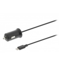 Incarcator auto 2.4A Apple Lightning negru Sweex foto