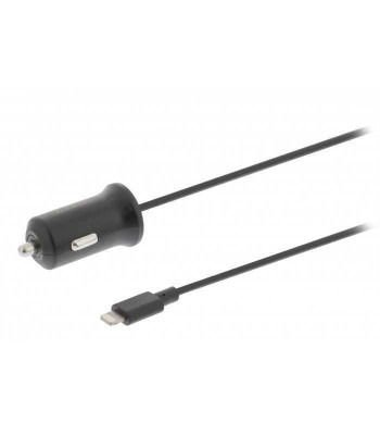 Incarcator auto 2.4A Apple Lightning negru Sweex foto