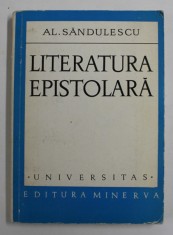 LITERATURA EPISTOLARA de AL. SANDULESCU , 1972 foto