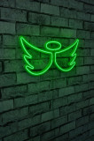 Decoratiune luminoasa LED, Angel, Benzi flexibile de neon, DC 12 V, Verde, Neon Graph