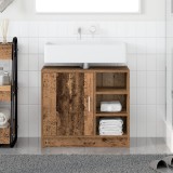 vidaXL Servantă pentru Chiuvetă Lemn Vechi 63x29x55 cm Lemn Ingineresc