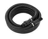 Furtun aspiratie pentru pompa hidrofor cu supapa de sens si filtru, negru, 1", 7 m, Powermat PM-HD-WS-71C