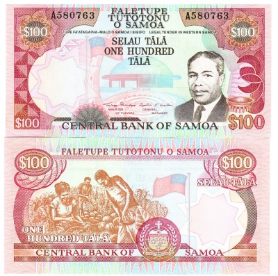 Samoa 100 Tala 1990 P-30 UNC foto