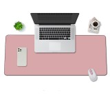 MousePad mare, din Piele PU pentru protectie birou, VisionHub&reg;, Suprafata moale, Impermeabil, Baza Anti-Alunecare, 80x40cm, Roz