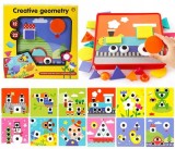 Puzzle cu butoane Tablouri creative Tablouri educaționale cu mozaic pentru copii