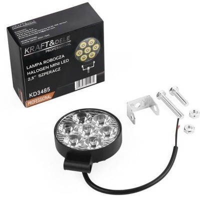 Proiector 25 W, tensiune 9 - 30 V, mini lampa de lucru pentru atelier, 7 becuri, 2000 lm 6000K, Kraft foto