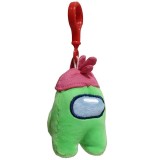 Jucarie de plus cu breloc, Among Us, Verde, 11cm